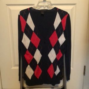 Argyle Cardigan Sweater